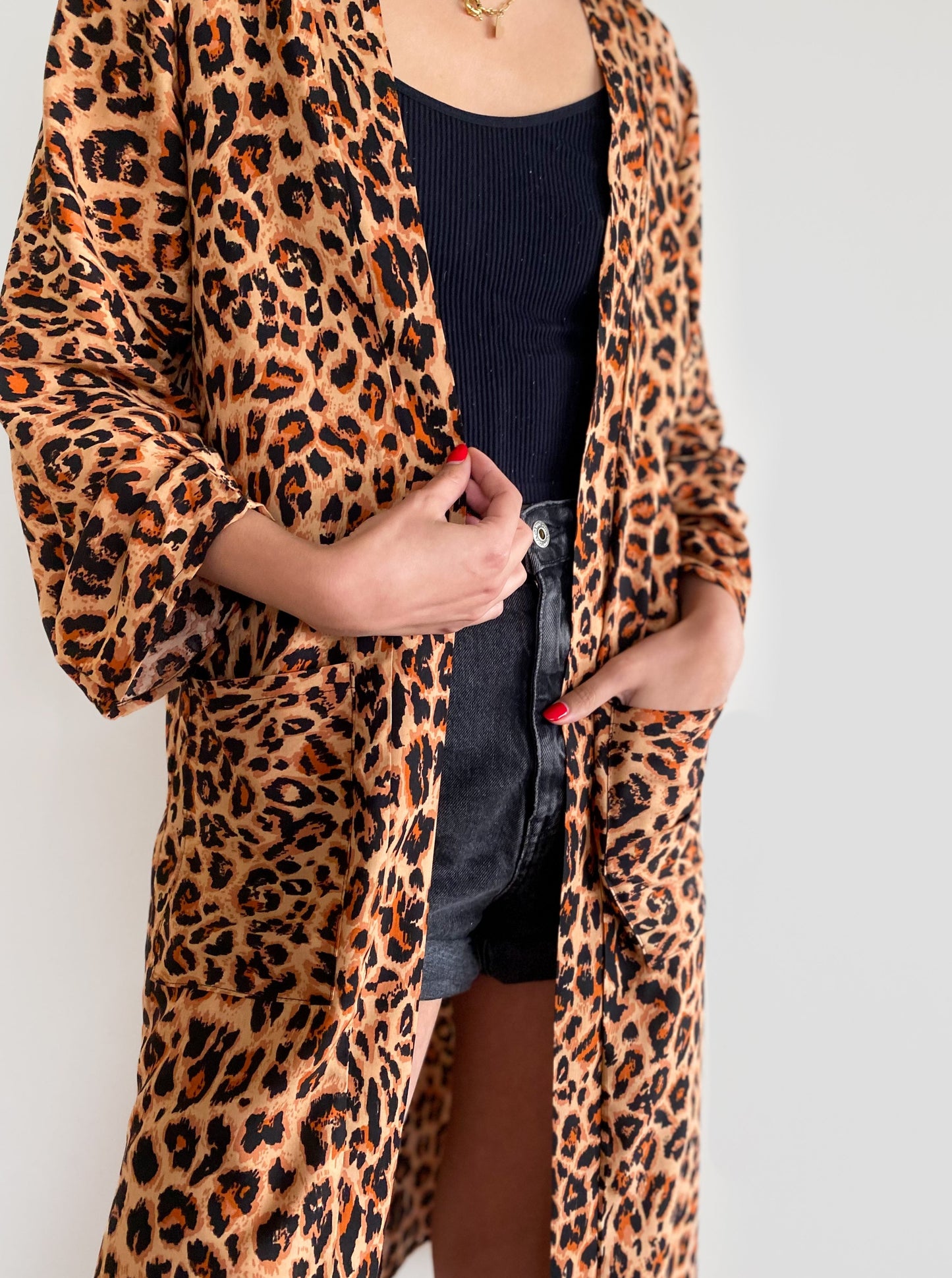 Kimono Print Midi