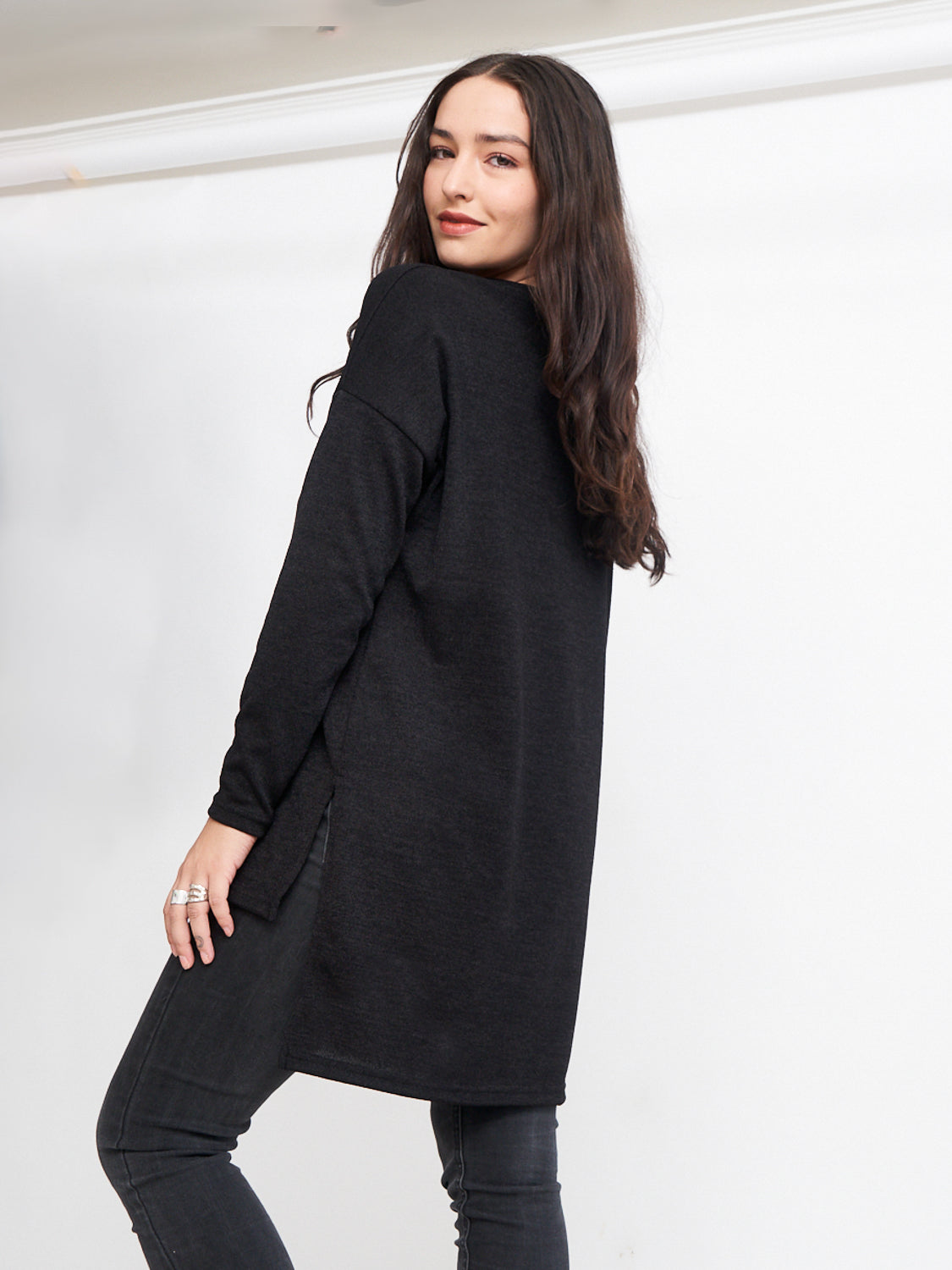 Sweater Largo Negro
