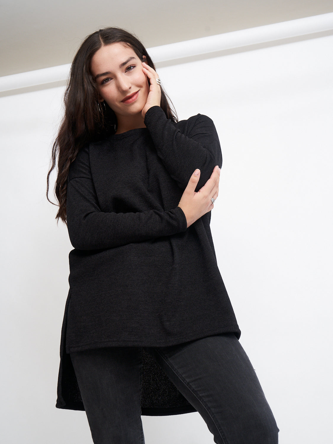 Sweater Largo Negro