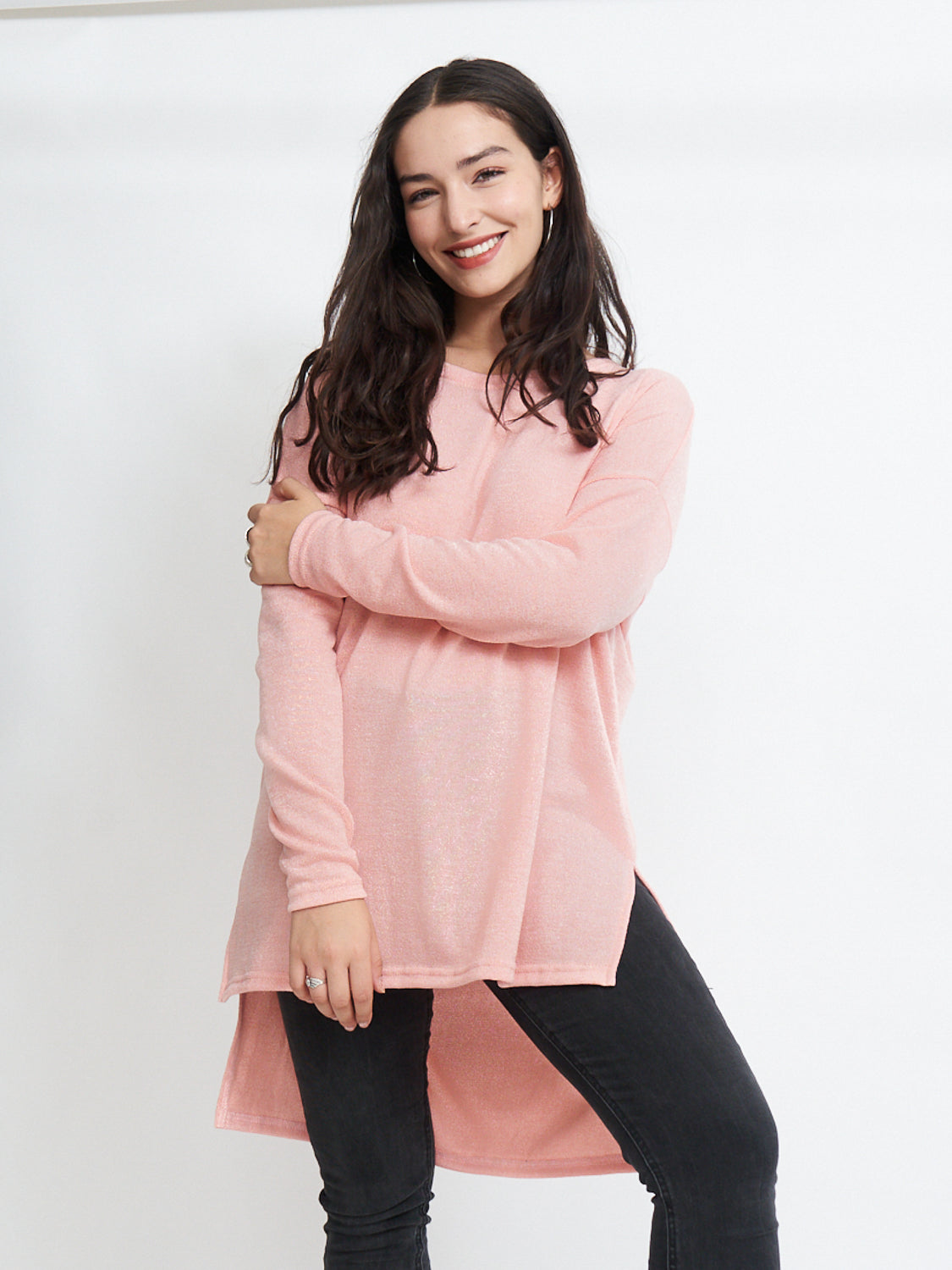 Sweater Largo Rosado
