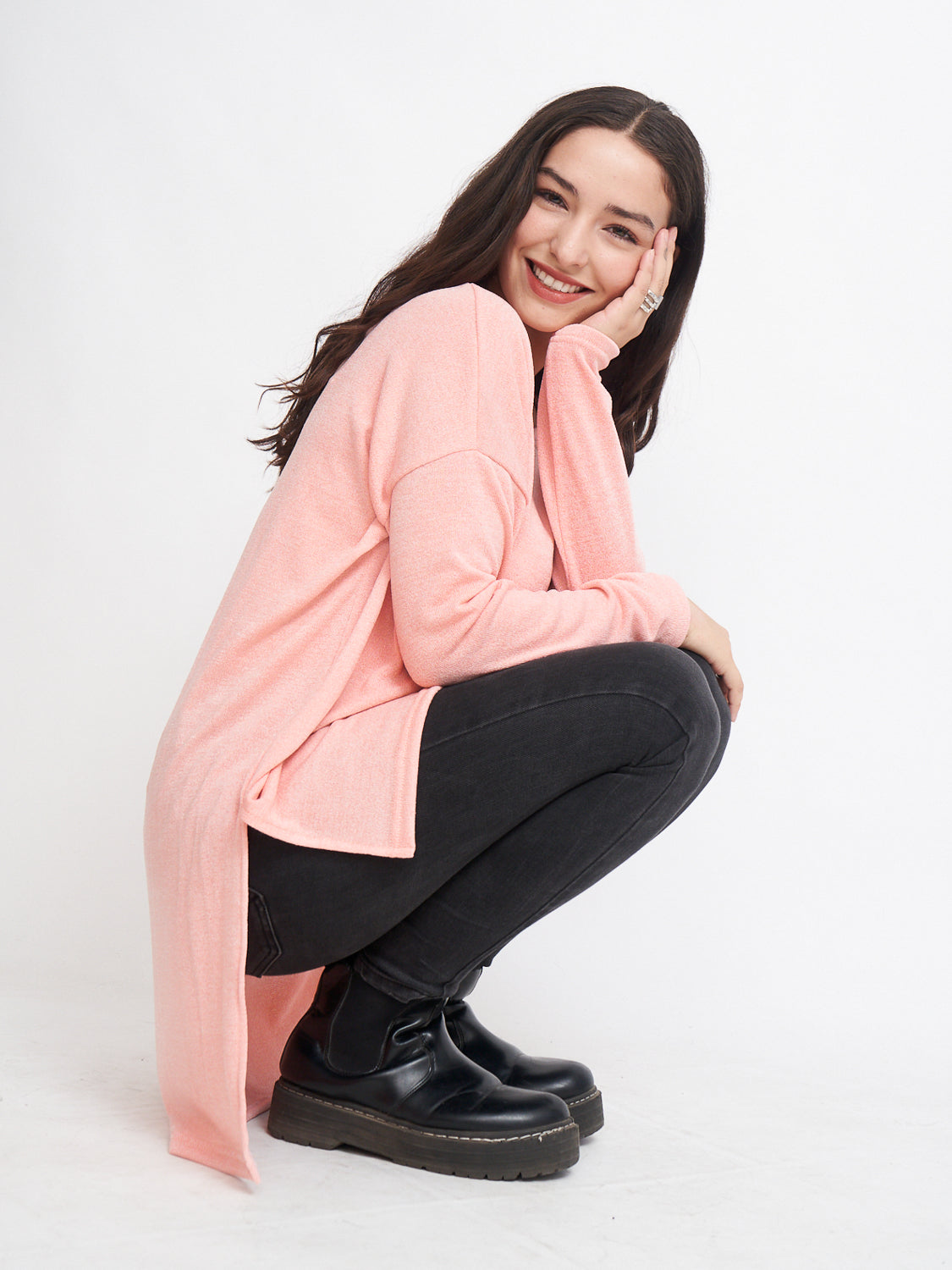 Sweater Largo Rosado
